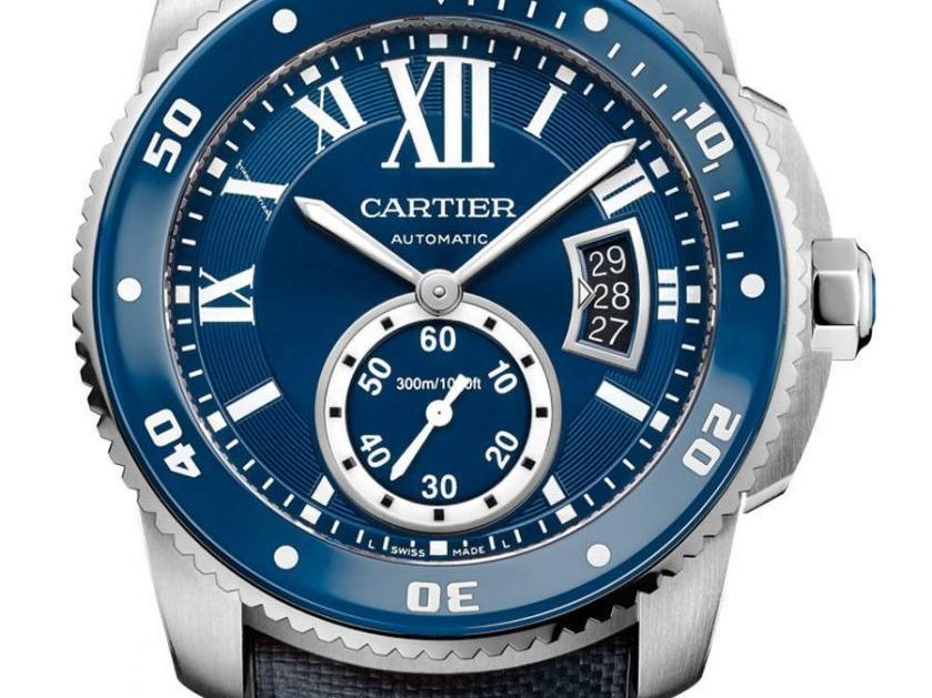 Cartier: Calibre de Cartier Uhren Homepage Replik  Diver Blue in Edelstahl