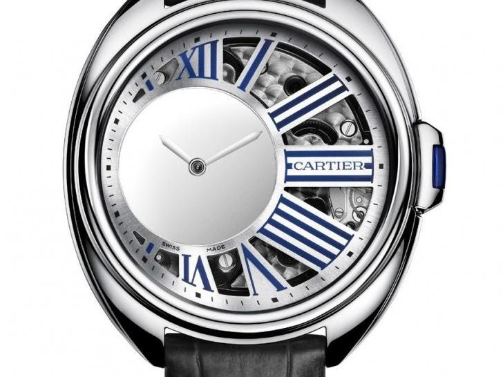 Cartier: Clé de Cartier Uhren Santos 100 Replik  Mysterious Hour in Palladium