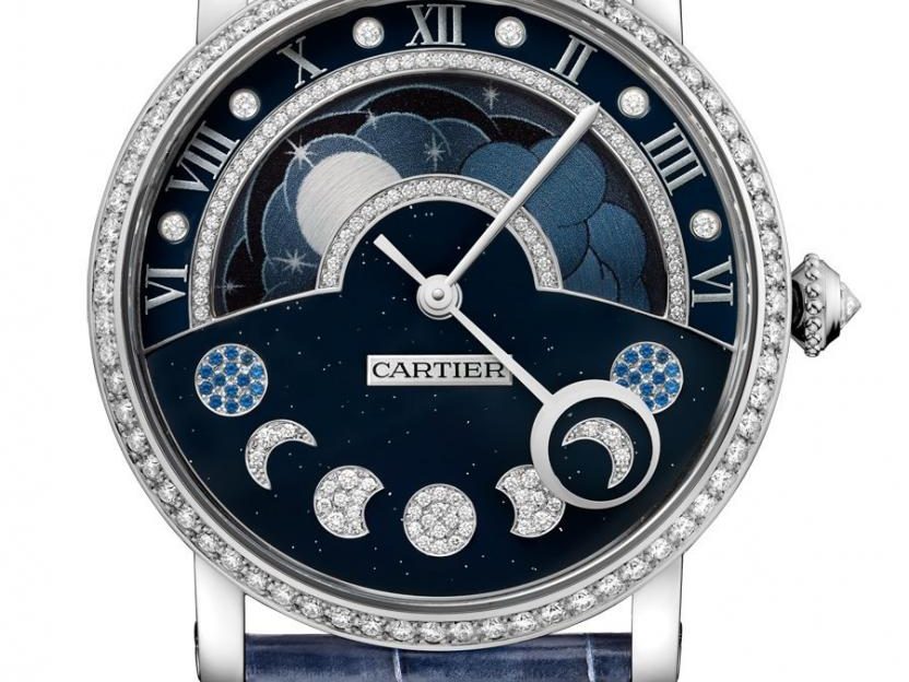 Cartier: Rotonde de Cartier Tag/Nacht retrograde Mondphase